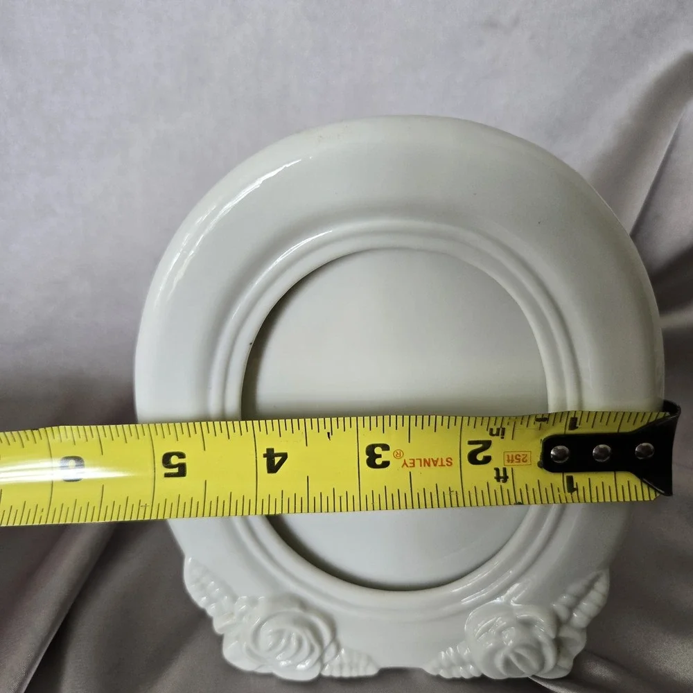 Vintage Teleflora Planter With Oval Picture Frame‎ Front Glossy Finish